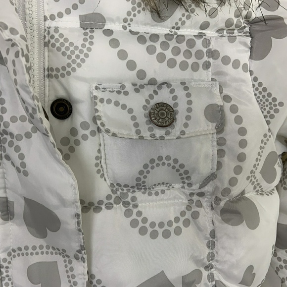 Old Navy Girl Winter Coat Hoodie Quilted Sz: M - Picture 3 of 8